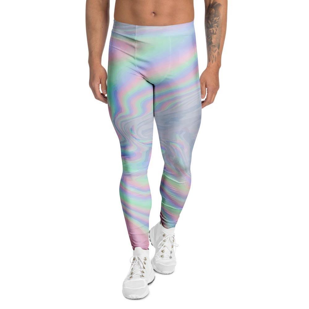 Holographic Abstract Men's Leggings-grizzshop