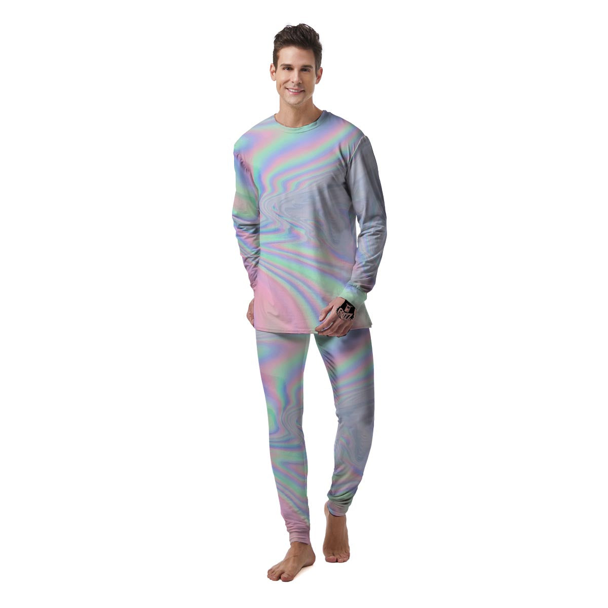 Holographic Abstract Men's Pajamas-grizzshop