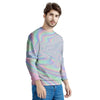 Holographic Abstract Men's Sweatshirt-grizzshop