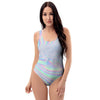 Holographic Abstract One Piece Swimsuite-grizzshop