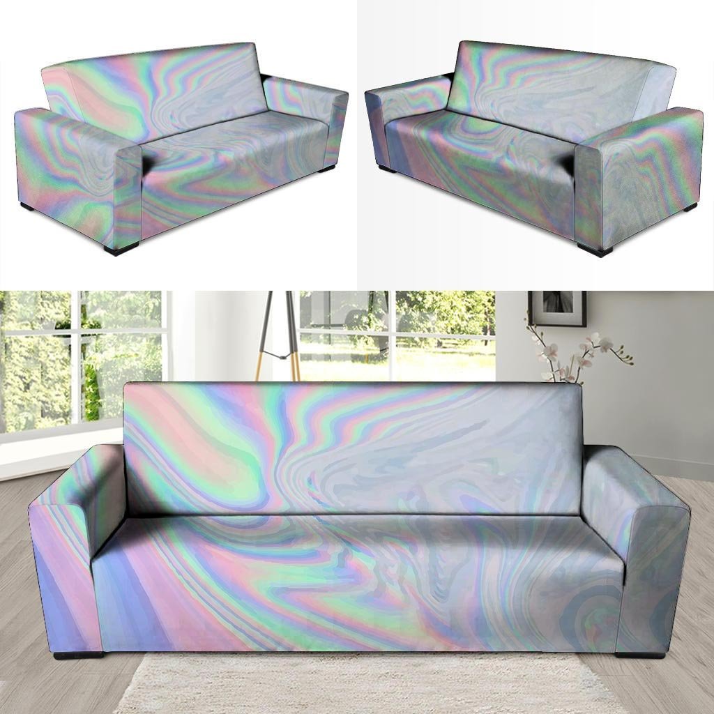 Holographic Abstract Sofa Cover-grizzshop