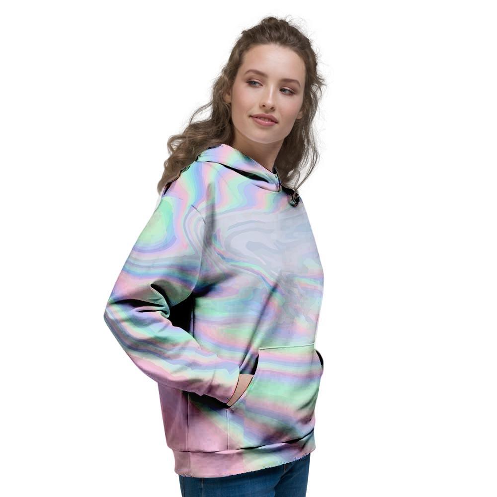 Holographic Abstract Women's Hoodie-grizzshop