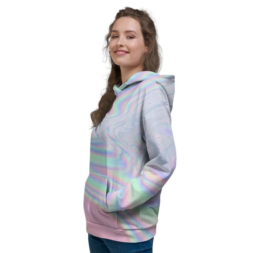 Holographic Abstract Women's Hoodie-grizzshop