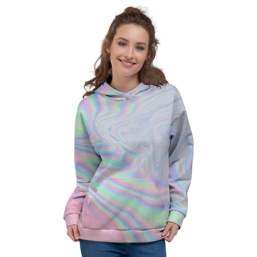 Holographic Abstract Women's Hoodie-grizzshop