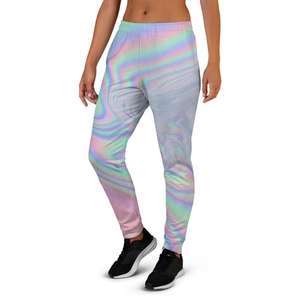 Holographic Abstract Women's Joggers-grizzshop