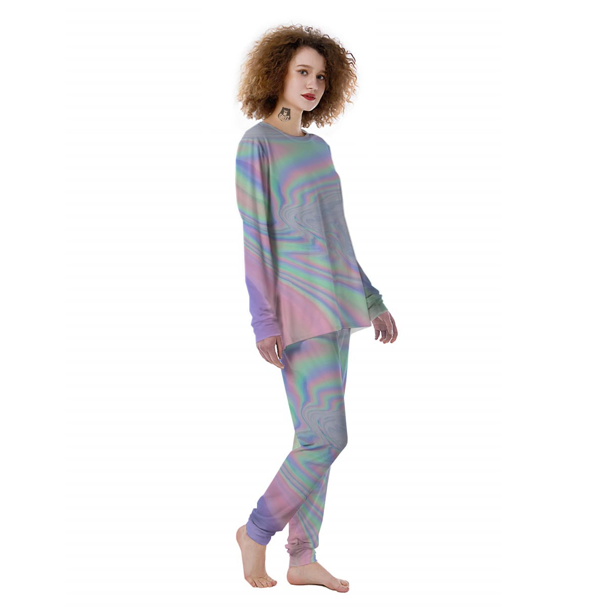 Holographic Abstract Women's Pajamas-grizzshop