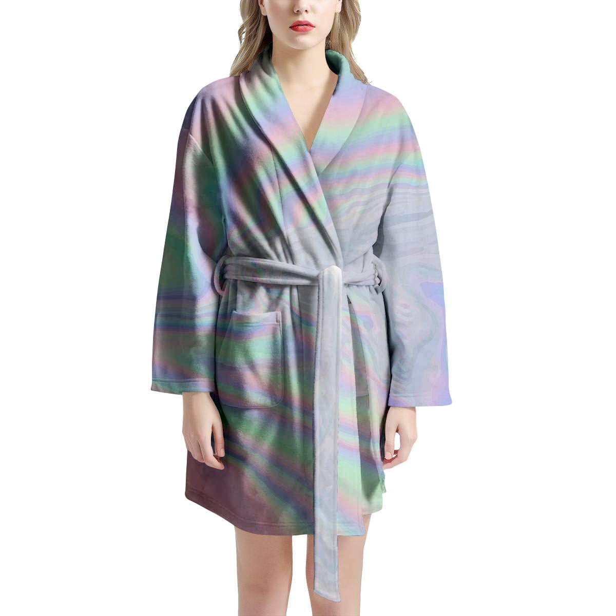 Holographic Abstract Women's Robe-grizzshop