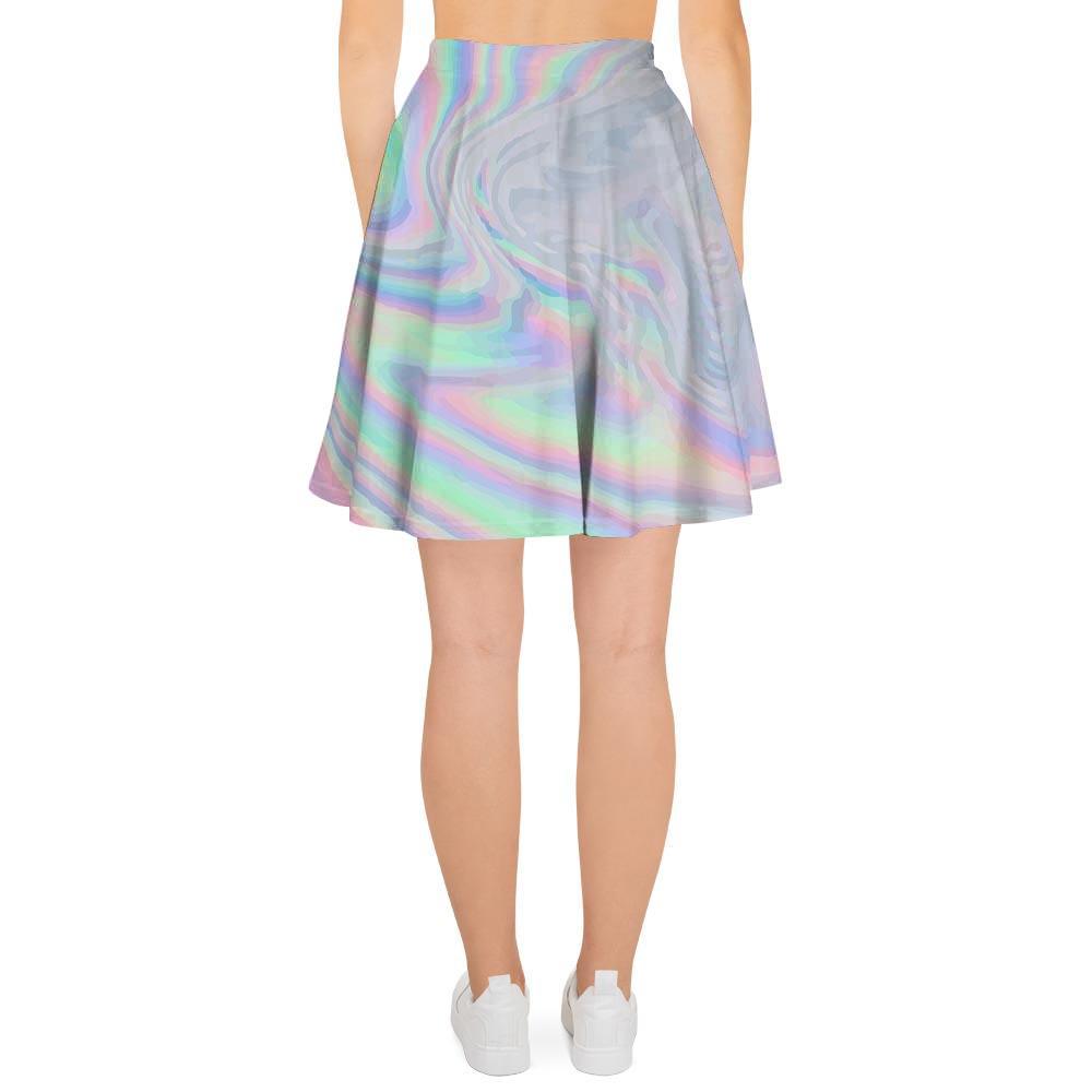 Holographic Abstract Women's Skirt-grizzshop