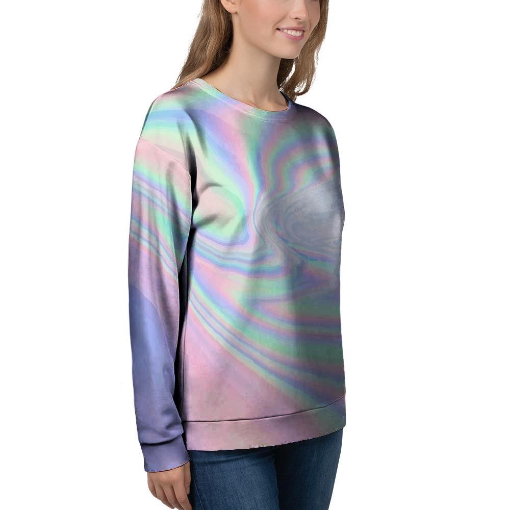 Holographic Abstract Women's Sweatshirt-grizzshop