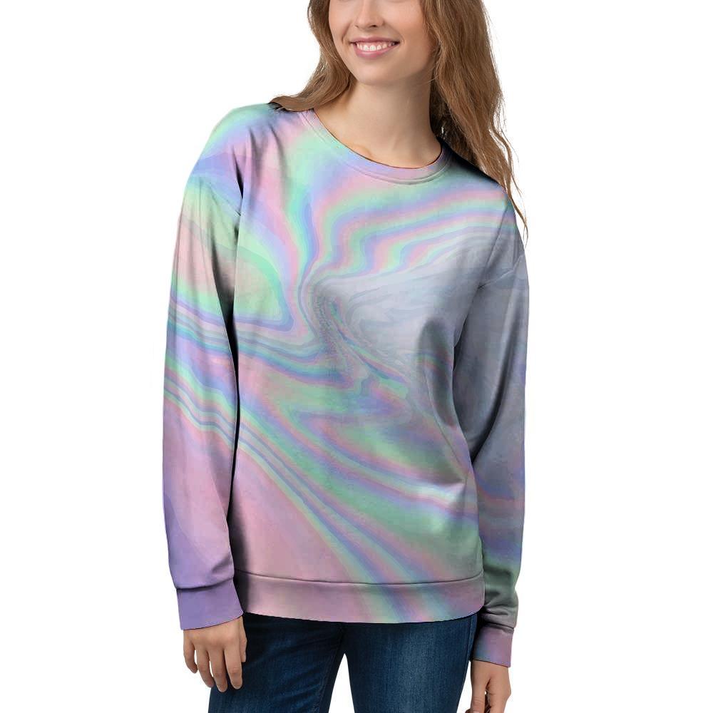 Holographic Abstract Women's Sweatshirt-grizzshop