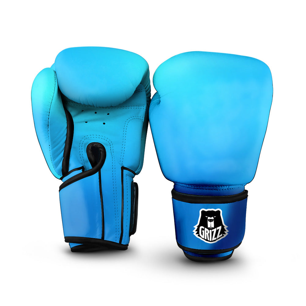 Holographic Blue Print Boxing Gloves-grizzshop