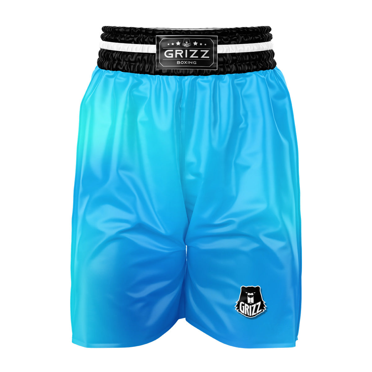 Holographic Blue Print Boxing Shorts-grizzshop