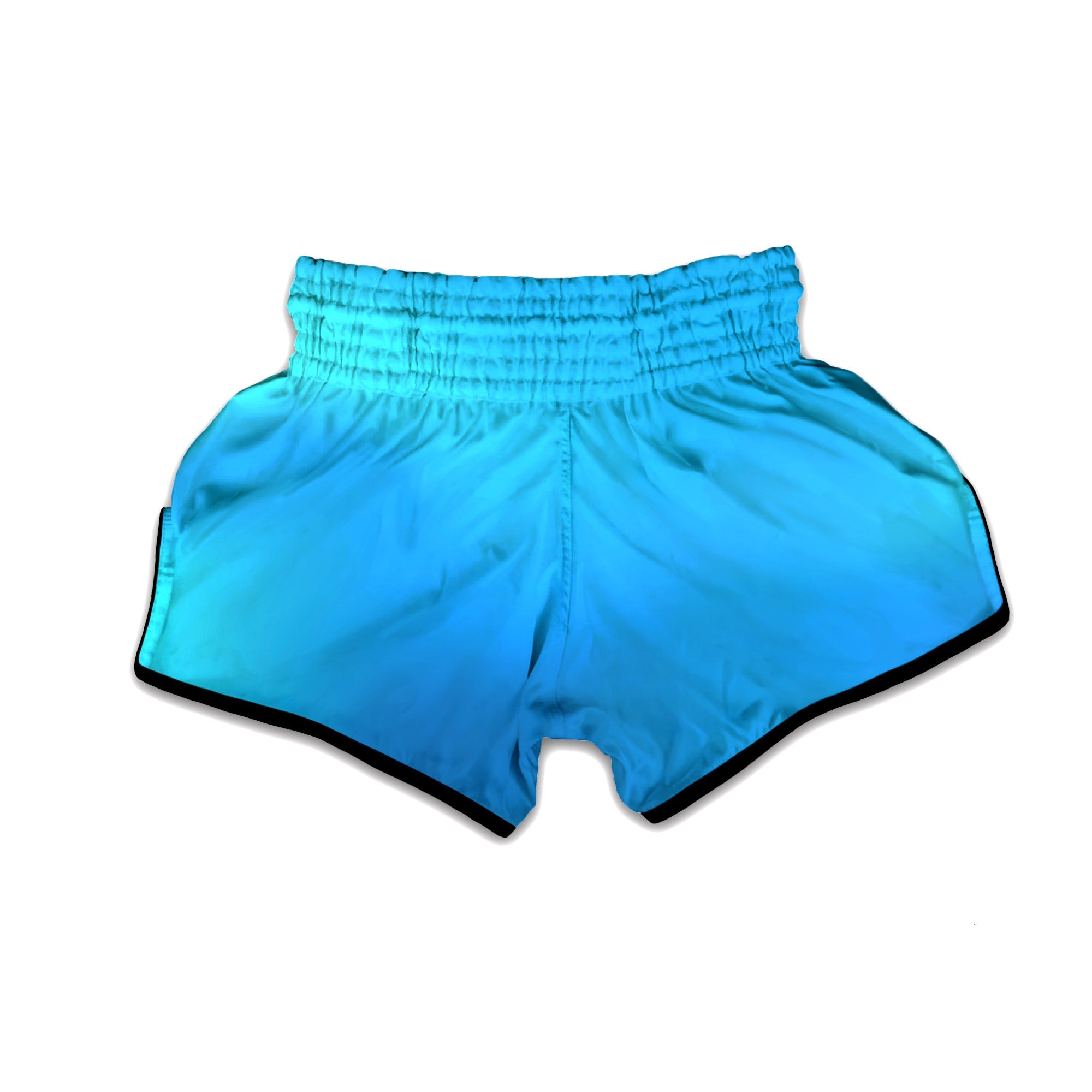 Holographic Blue Print Muay Thai Boxing Shorts-grizzshop