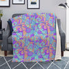 Holographic Floral Psychedelic Blanket-grizzshop