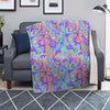 Holographic Floral Psychedelic Blanket-grizzshop