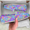 Holographic Floral Psychedelic Canvas Shoes-grizzshop