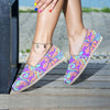 Holographic Floral Psychedelic Canvas Shoes-grizzshop