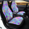 Holographic Floral Psychedelic Car Seat Covers-grizzshop