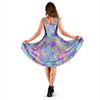 Holographic Floral Psychedelic Dress-grizzshop