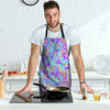 Holographic Floral Psychedelic Men's Apron-grizzshop