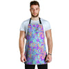 Holographic Floral Psychedelic Men's Apron-grizzshop