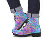 Holographic Floral Psychedelic Men's Boots-grizzshop