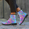 Holographic Floral Psychedelic Men's Boots-grizzshop