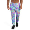 Holographic Floral Psychedelic Men's Joggers-grizzshop