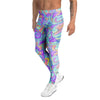 Holographic Floral Psychedelic Men's Leggings-grizzshop