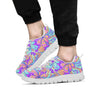 Holographic Floral Psychedelic Men's Sneakers-grizzshop