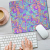 Holographic Floral Psychedelic Mouse Pad-grizzshop