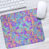 Holographic Floral Psychedelic Mouse Pad-grizzshop