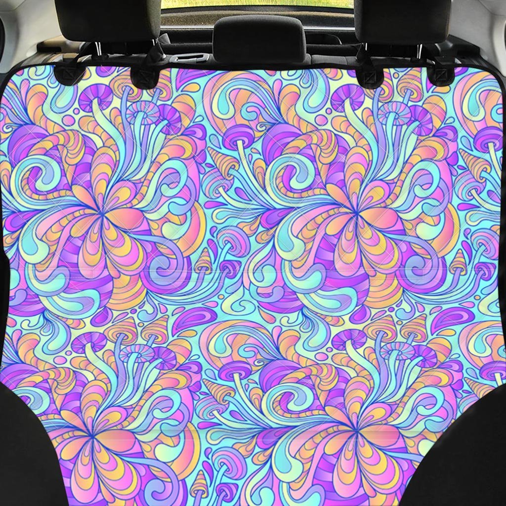 Holographic Floral Psychedelic Pet Car Seat Cover-grizzshop