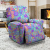 Holographic Floral Psychedelic Recliner Cover-grizzshop