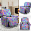 Holographic Floral Psychedelic Recliner Cover-grizzshop