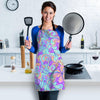 Holographic Floral Psychedelic Women's Apron-grizzshop