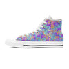 Holographic Floral Psychedelic Women's High Top Shoes-grizzshop