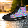 Holographic Floral Psychedelic Women's High Top Shoes-grizzshop