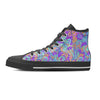 Holographic Floral Psychedelic Women's High Top Shoes-grizzshop