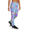 Holographic Floral Psychedelic Women's Joggers-grizzshop