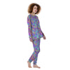 Holographic Floral Psychedelic Women's Pajamas-grizzshop