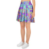 Holographic Floral Psychedelic Women's Skirt-grizzshop