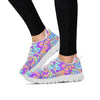 Holographic Floral Psychedelic Women's Sneakers-grizzshop