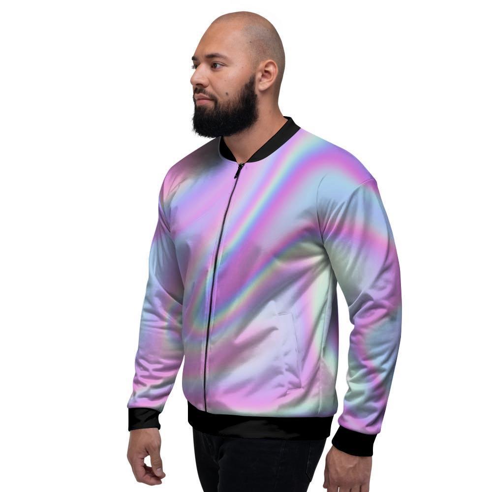 Holographic Men's Bomber Jacket-grizzshop