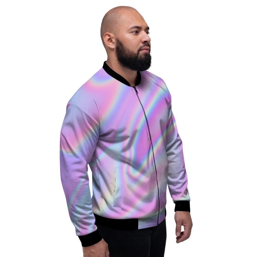 Holographic Men's Bomber Jacket-grizzshop