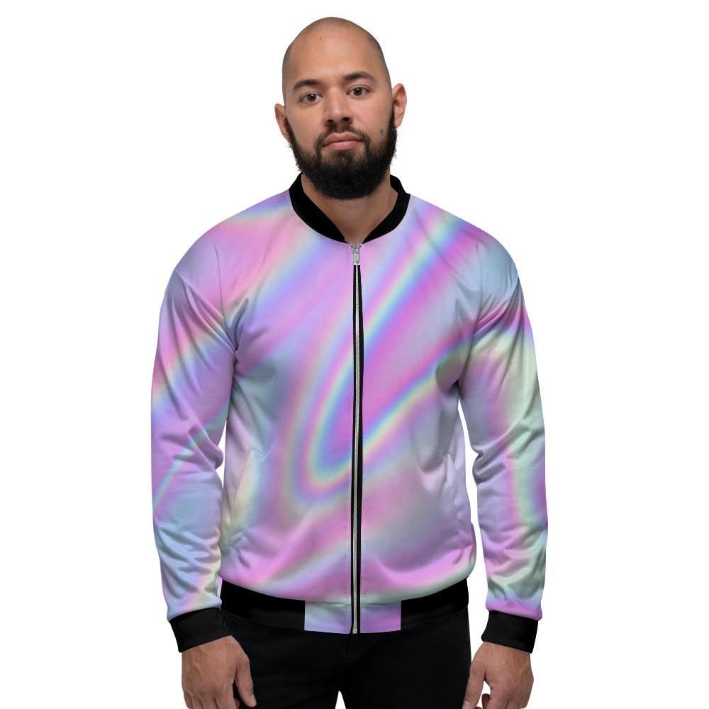 Holographic Men's Bomber Jacket-grizzshop