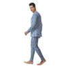 Holographic Mermaid Tail Print Pattern Men's Pajamas-grizzshop