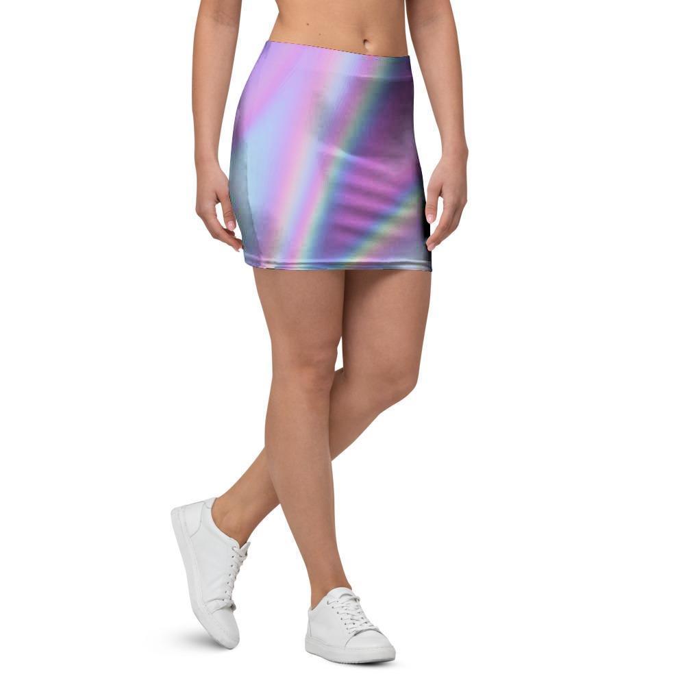 Holographic Mini Skirt-grizzshop