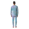 Holographic Paper Texture Print Men's Pajamas-grizzshop