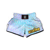 Holographic Paper Texture Print Muay Thai Boxing Shorts-grizzshop